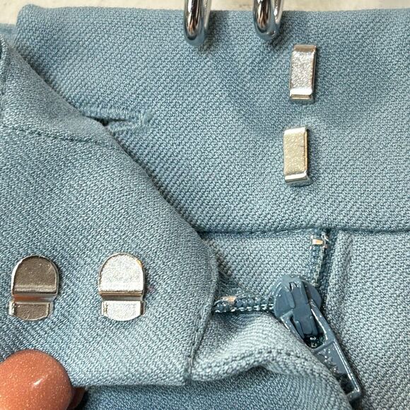 Vero Moda Vendela Ankle Trousers VMC High Rise Smoke Blue Women's 4 NWT - Picture 8 of 11